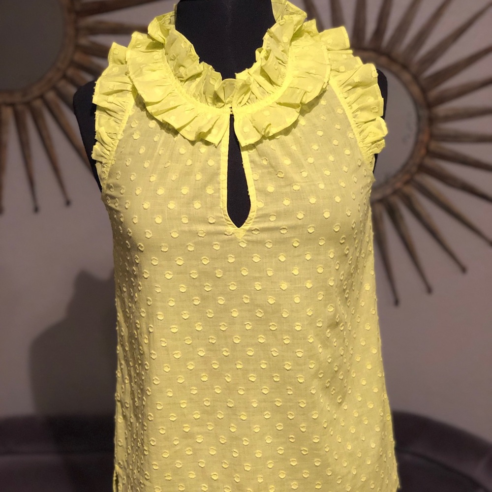 J. Crew Sleeveless Ruffle Top